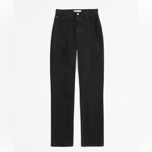 Abercrombie The 90s Straight Ultra High Rise Jean